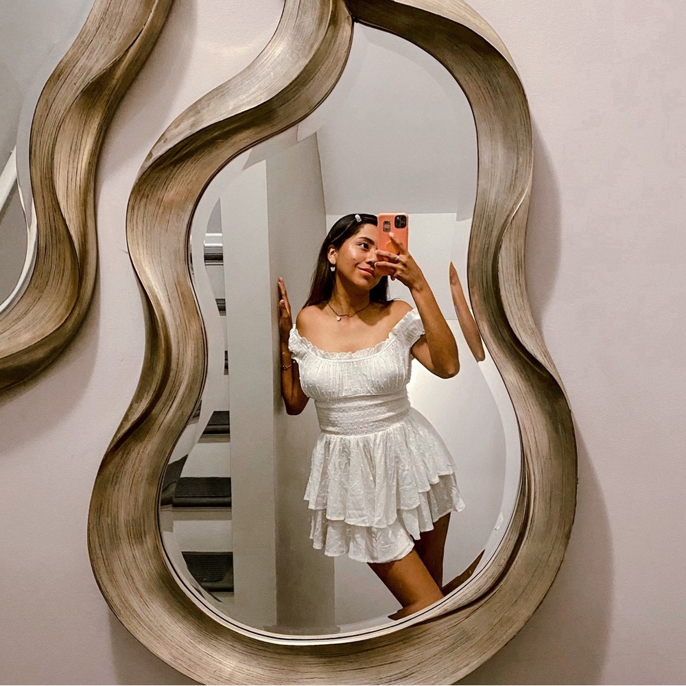 White mini dress from Princess Polly